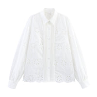 Temperament Water-soluble Embroidery Shirt