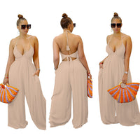 Women's Bra Wide Leg Jumpsuit