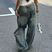 Versatile Design Casual Wide-leg Draggle-tail Trousers