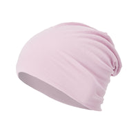 All-season, Versatile Solid-color Slouchy Beanie With A Knitted Wrap-around Design