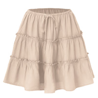 Adjustable Short Skirt With A No-bulge Inner Lining