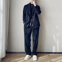Mens Stylish Casual Suit And Pants Set