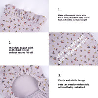 Pet Undershirt Teddy Bichon Thick Small Dog Outer Wear Floral Inner Wear Skirt
