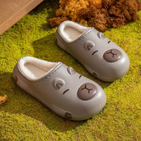 Women's Winter Cartoon Pattern Velvet Slippers