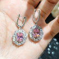 Cherry Blossom Birds Nest Cut Cubic Zirconia Earrings