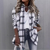 Women's Casual Button Fashion Shirt Coat