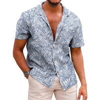 Men's Summer Printed Short-sleeved Shirt