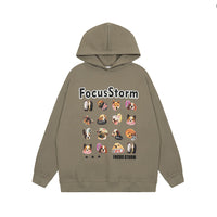 Men's Fun Jiugongge Animal Head Print