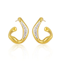 Irregular Diamond Stud Earrings For Women Simple