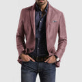 Spring Top Casual Printed Double Button Suit