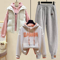 Forest-style Fleece-Lined Sweater Set A Street-Style Three-Piece Outfit For Women This FallWinter