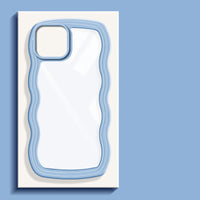 Two-in-one Wave Pattern Transparent Phone Case