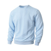 Men's Versatile Solid-color Crewneck Pullover Hoodie