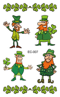 Tattoo Sticker Paper Irish Festival Flag Children Face Pasters Tattoo Sticker