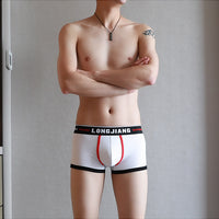 Men's Cotton Tight Sports Low Waist Boxers