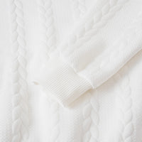Knitted Solid Color Men's Fashion Jacquard High Collar Warm Sweater