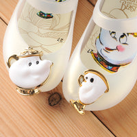 Children's Sandals Girl Velcro Princess Shoes