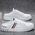 Summer Men's Casual Breathable Semi Slipper White Shoes