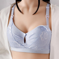 Nursing Double Button Push Up Anti Sagging Bra