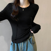 Women's Short Student Slim Fashion Base Shirt