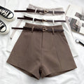 Fashion Versatile High Waist Slim Suit Shorts