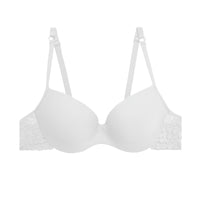 Women's Underwear Gathered Lace Side Bra With Steel Ring