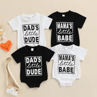 Baby Letter Print Crawling Suit Jumpsuit
