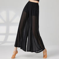 Loose High-waisted Wide-leg Pants For Classical Dance