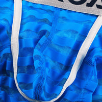 Men's Transparent Underwear Striped Boxers
