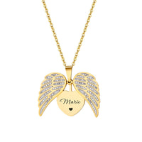 Custom Laser-cut Stainless Steel Necklace