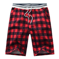 Summer Plaid Men's Casual Shorts