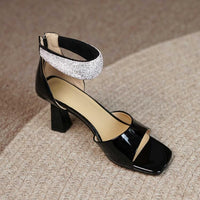 Patent Leather Toe Comfort Sandals