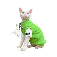 Versatile Faux Two-piece Fleece Cat Outfit