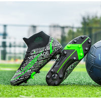High-top Soccer Shoes Boys And Girls Primary And Middle School Students The Big Kids Tf Broken Nail People Turf Football Shoes
