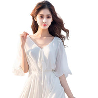 Chiffon New Style Waist Cinching Flattering Maxi Skirt