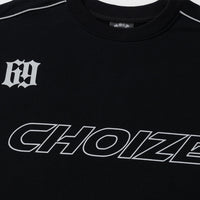 Dark Letters Printed Crew Neck Sweatshirt Men