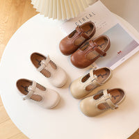 Soft Soled Toddler Girls' Small Leather Shoes