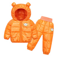 Children's Down And Wadded Jacket Sets Thick Wash-free Outer Wear