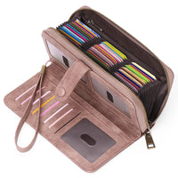 Expanding Card Holder Women's Long Wallet Passport Bag