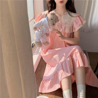 Pajamas Women's Short-sleeved Princess-style Nightdress Home Wear