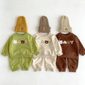 Cute Bear Letters Long Sleeve For Boys And Girls