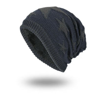 Men's Warm Pentagram Pullover Knitted Wool Hat