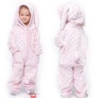 Flannel Children's Animal One-piece Pajamas