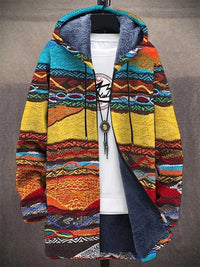 Hooded Cardigan Cotton Jacket Gray