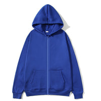 Women's Zip-up Hoodie Sweatshirt Jacket Fleece Loose-fit