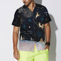Pure Snow Dark Short Sleeved Christmas Shirt