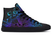 Printed Couple High Top Canvas Shoes