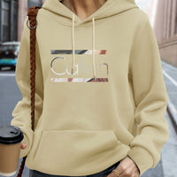 Women's Plus Size Letter Printed Hat Sweater
