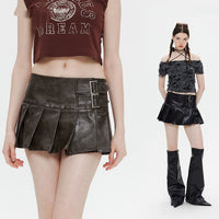 Women's American-style Summer High Waist Pleated Skirt Slimming