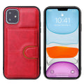 Multi-function Card Holster With Leather Phone Case